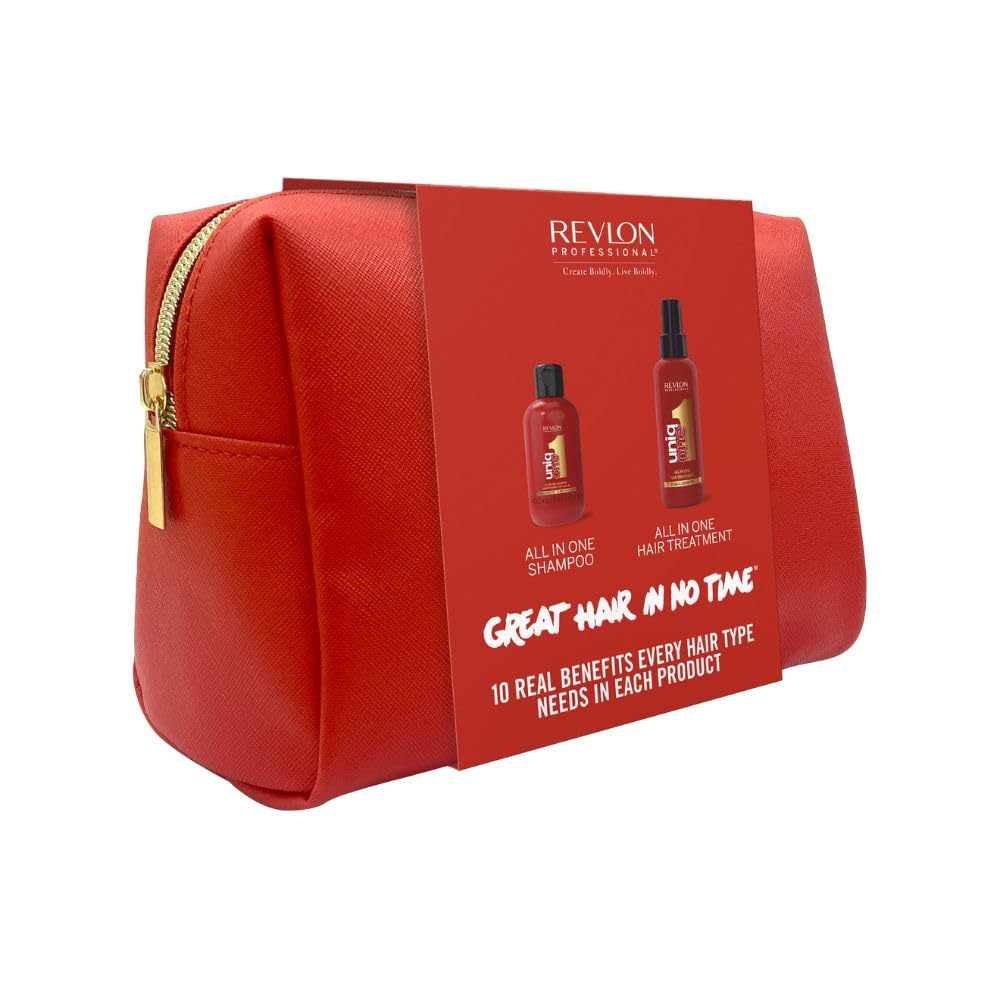 REVLON PROFESSIONAL UniqOne Pflege-Set mit Kosmetiktasche: Hair Treatment…