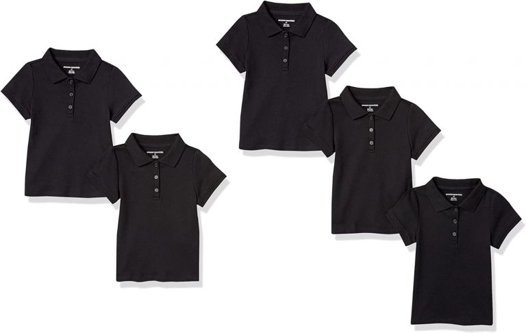 Amazon Essentials Mädchen Uniform Interlock-Polohemd Mit Kurzen Ärmeln, 5er-Pack, Schwarz, 3 Jahre10,94€ statt 39,99€➡️ https://www.amazon.de/dp/B09FTVQ8KF/?tag=preisfehlerheute-21