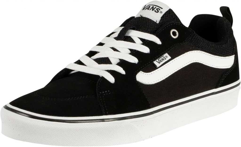 Vans Herren Filmore Sneaker, Suede Canvas Black White, 42 EU