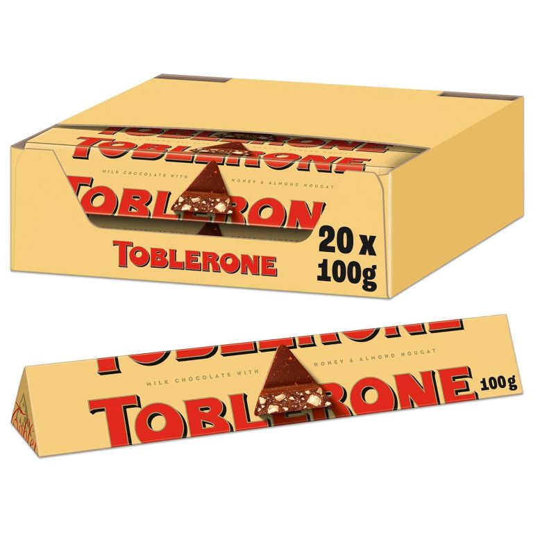 🤴 Toblerone – Schweizer Milchschokolade mit Honig- und Mandelnougat – 20 x 100g32,99€ statt 55,80€ - 41,00 % 🔥🚚 Verkauft und Versand durch Intertrade GmbH1,112 Bewertungen: 4.7 / 5.0 ⭐️⭐️⭐️⭐️⭐️🛒 zu Amazon https://www.amazon.de/dp/B006CKT7H4/?amp%3Btag=preisfehlerheute-21&amp%3Bth=1&amp%3Bpsc=1&tag=preisfehlerheute-21