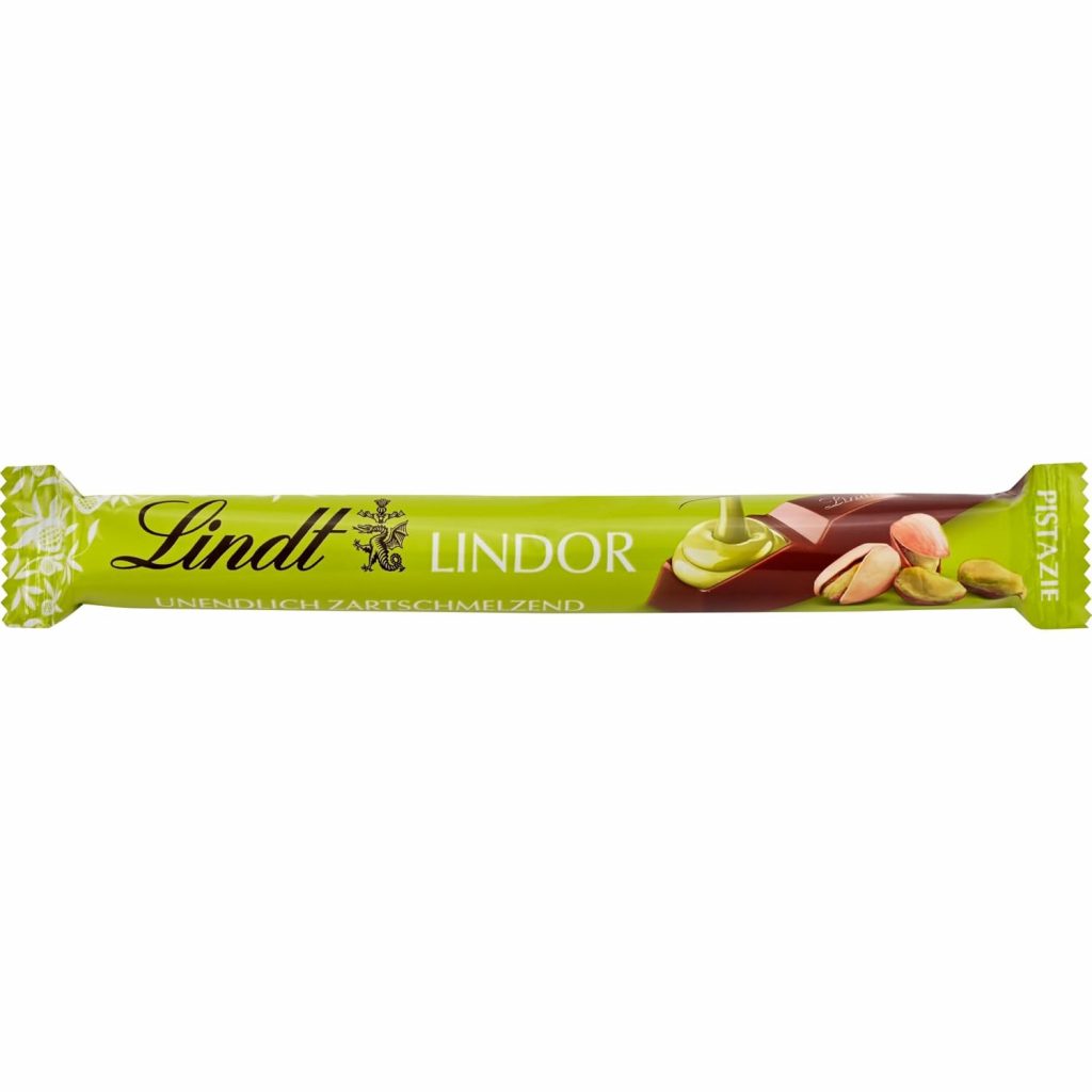 Lindt Schokolade LINDOR Stick Pistazie 38g Vollmilch-Schokolade mit…