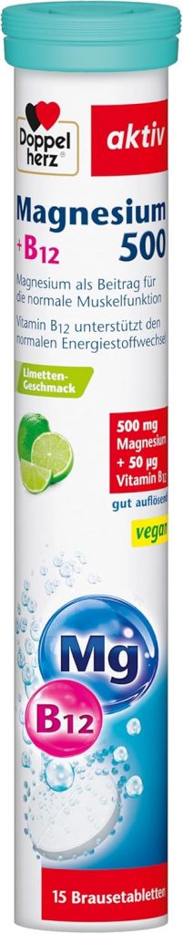 Doppelherz Magnesium 500 + B12 – mit Magnesium & Vitamin B12 zur Unterstützung…