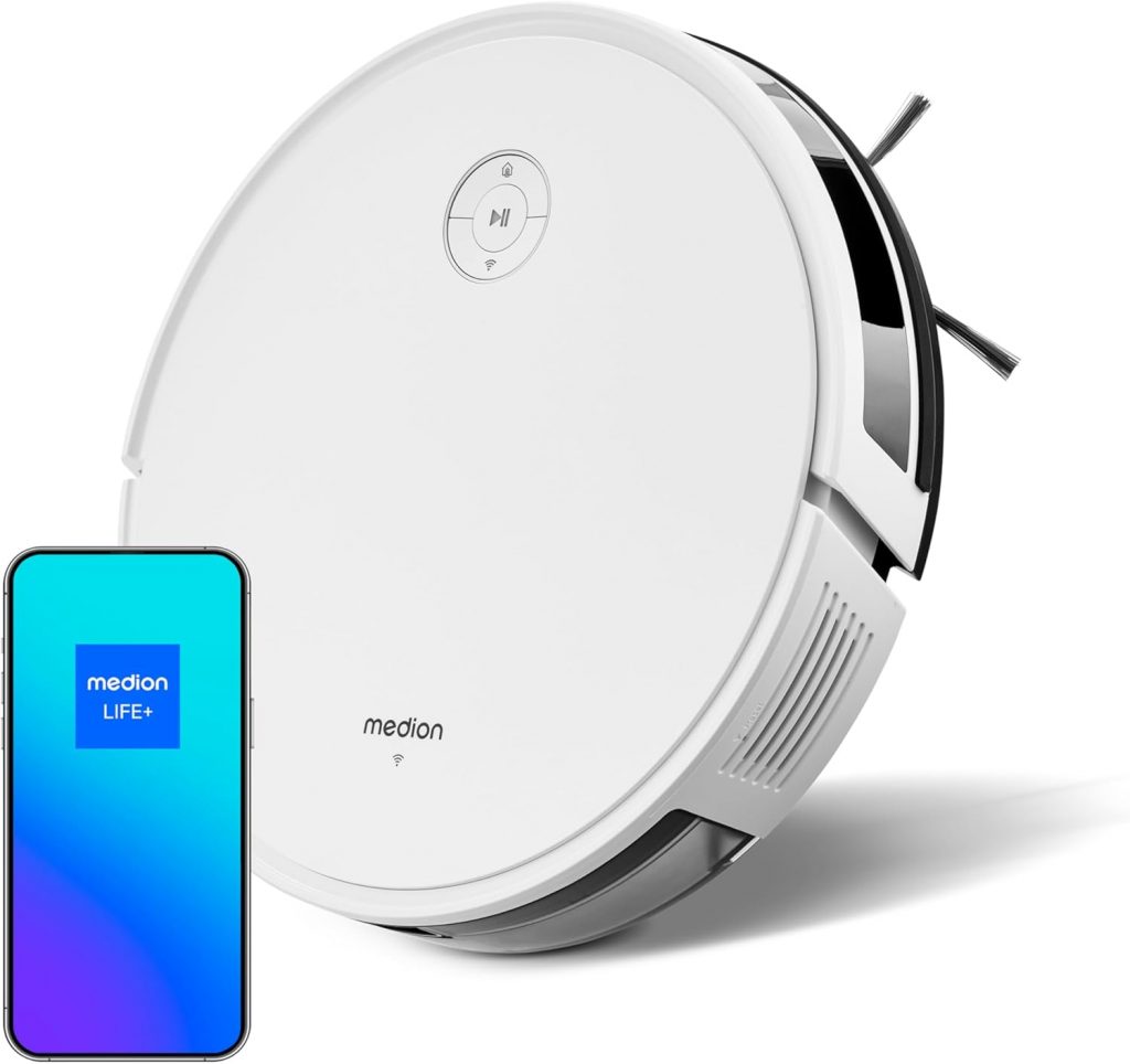 MEDION Saugroboter mit intelligenter Navigation S35 (App- und Sprachsteuerung…