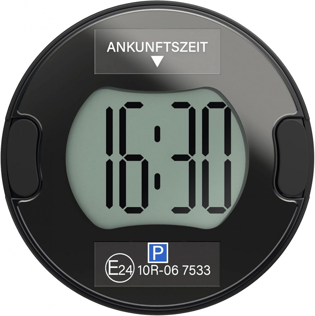 Parkturon PT02 Elektronische Parkscheibe mit Zulassung, Automatische Digitale Parkscheibe Solar fürs Auto…