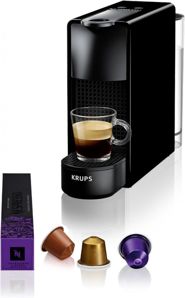 Nespresso Krups Essenza Mini Kaffeekapselmaschine, 7 Kapseln, 19 bar…