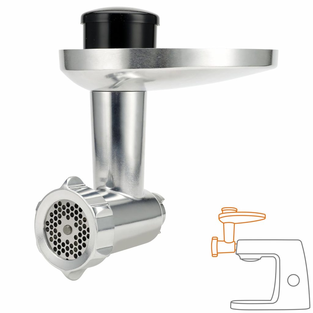 Kenwood Fleischwolf KAX950ME, Zubehör für Kenwood Küchenmaschinen, Silber