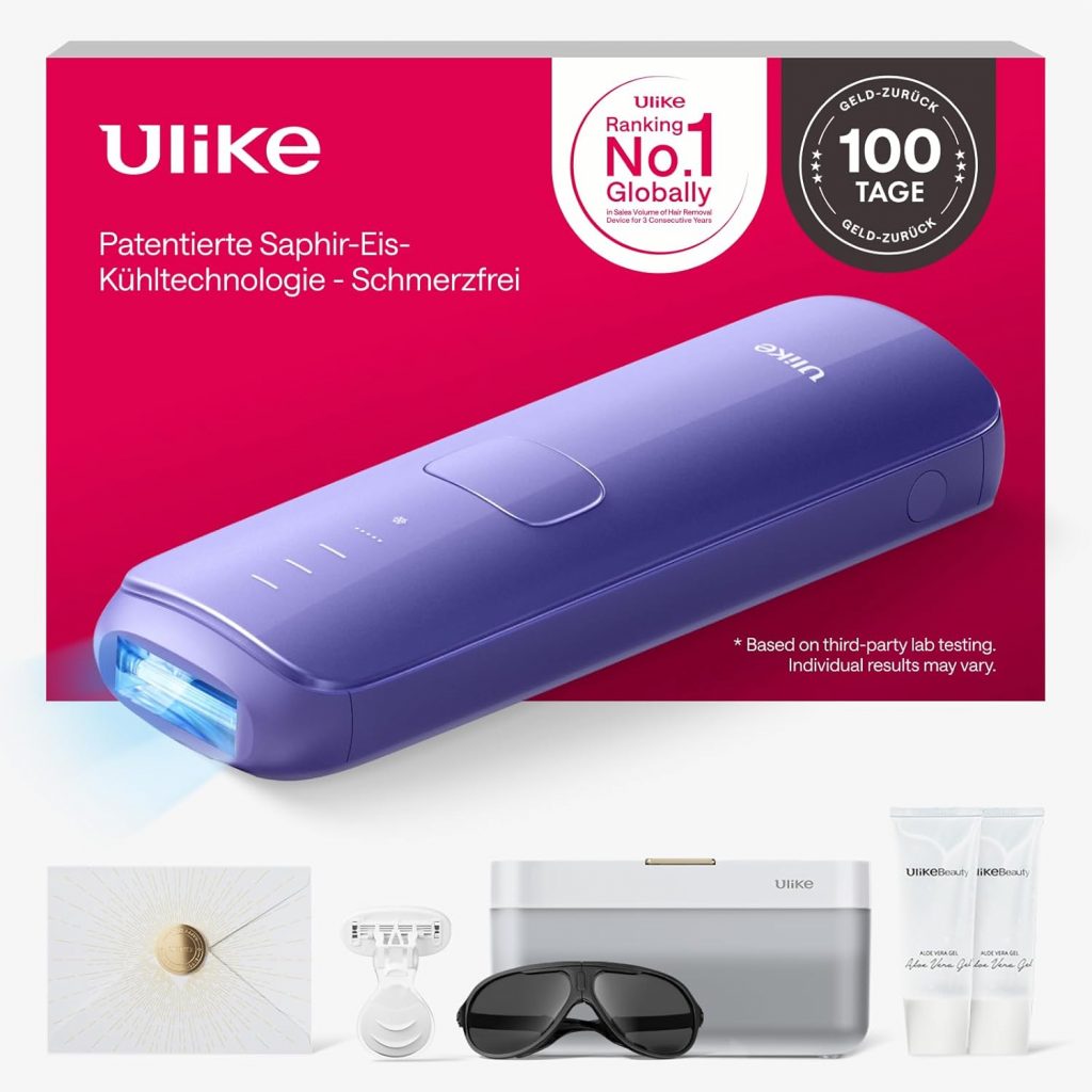 Ulike Air 3 Deluxe IPL Geräte Haarentfernung für Gesicht und Körper zu Hause, Alternative zur Laserhaarentfernung…