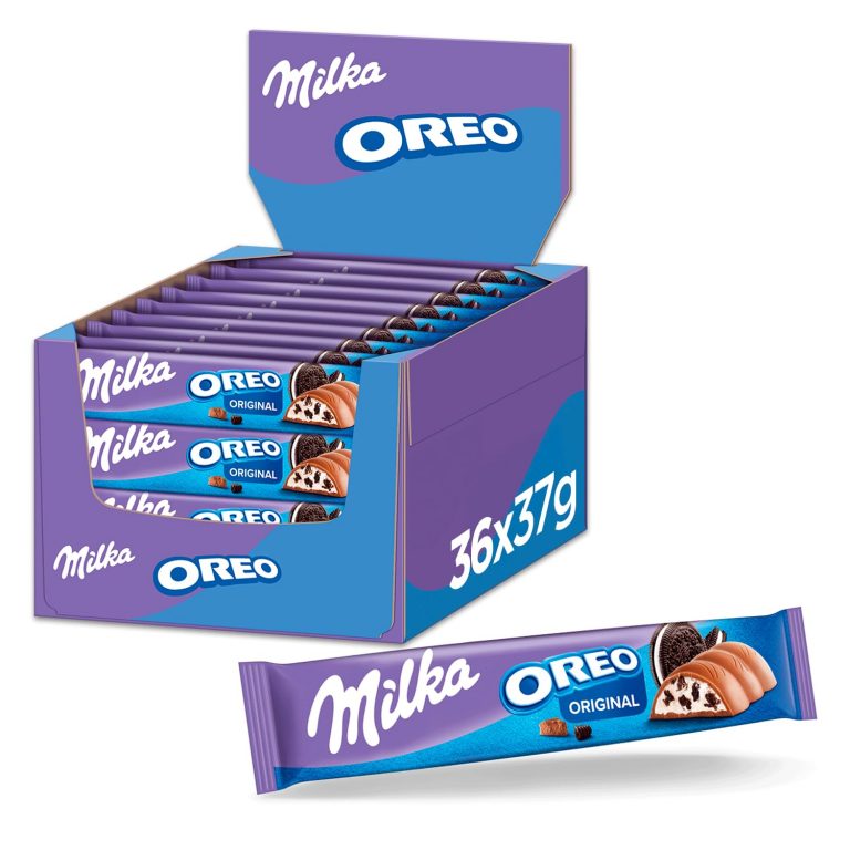 🤴 Milka Schokoriegel – 36 x 37 g – Alpenmilch-Schokolade mit Kakaokeks-Stücken und feiner Milchcrèmefüllung20,78€ statt 39,96€ - 48,00 % 🔥🚚 Verkauft und Versand durch Intertrade GmbH871 Bewertungen: 4.5 / 5.0 ⭐️⭐️⭐️⭐️⭐️🛒 zu Amazon https://www.amazon.de/dp/B06XD91WJG/?amp%3Btag=preisfehlerheute-21&tag=preisfehlerheute-21