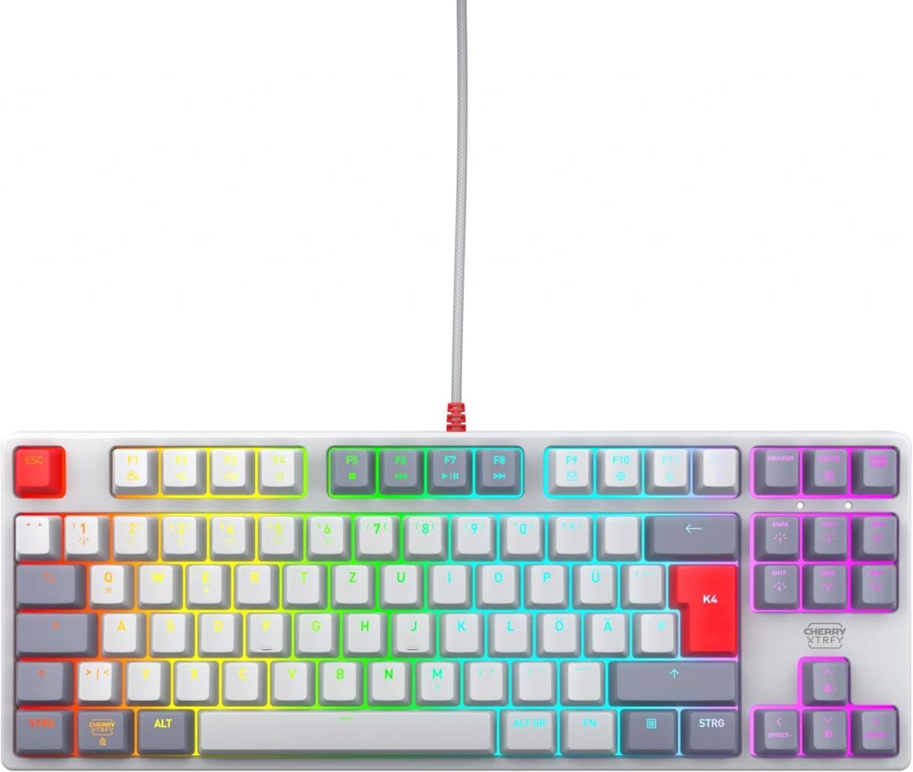 CHERRY XTRFY K4V2 TKL, Kabelgebundene Gaming-Tastatur ohne Nummernblock…