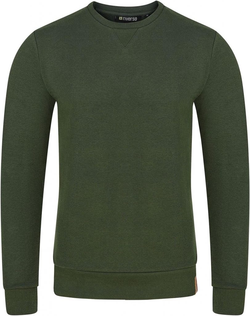 riverso Pullover Herren RIVPhillip Regular Fit Sweatshirt Rundhals Langarm Braun S, Größe:S, Farbe:Dark Brown (21400)