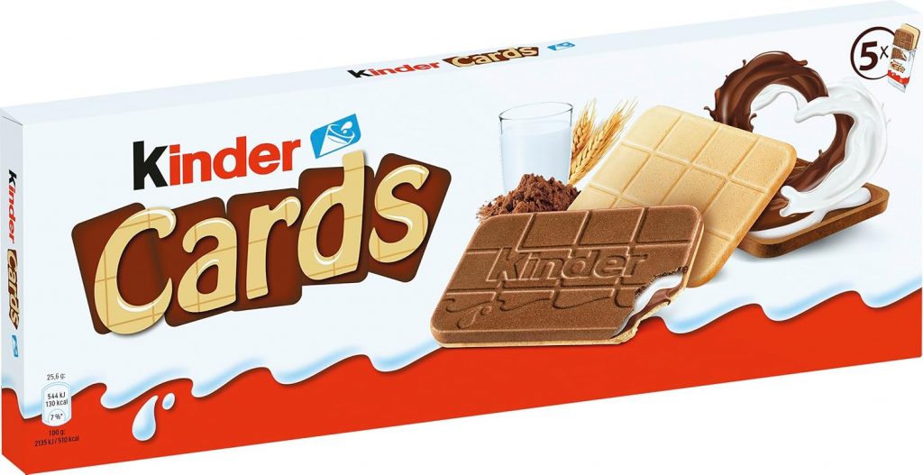 kinder Cards, 5er Pack (128 g Packung)