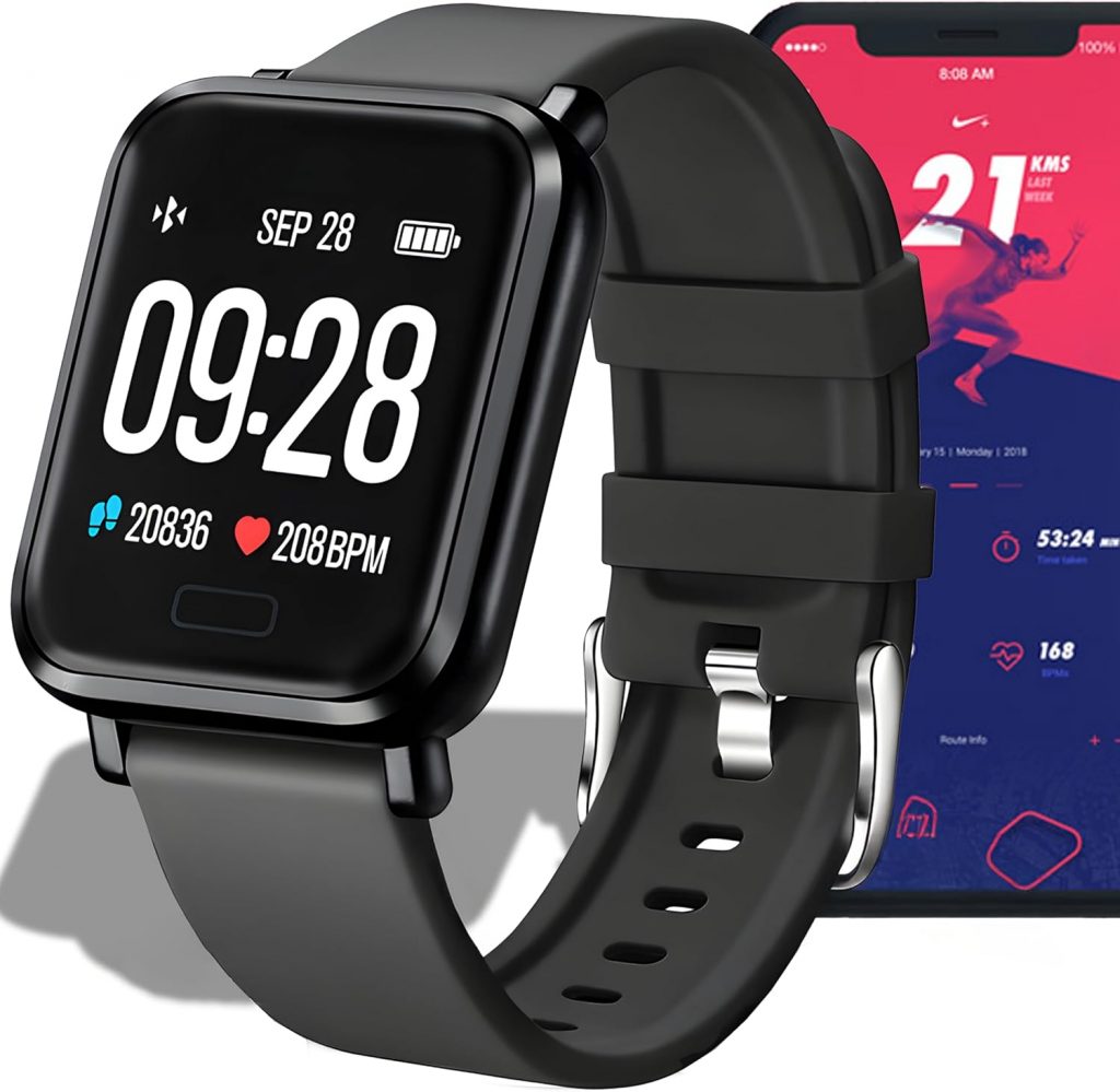 Retoo Smartwatch Damen Herren mit Telefonfunktion 1.3 Zoll Touchscreen Fitnessuhr Wasserdicht Mit Schrittzähler…