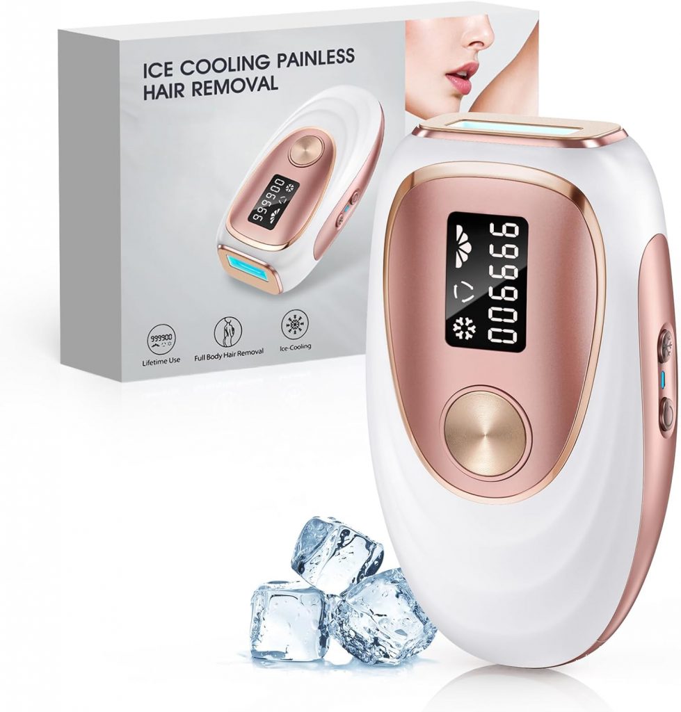 Haarlosy IPL Geräte Haarentfernung mit Kühlfunktion, 999,900 Lichtimpulse, 5…