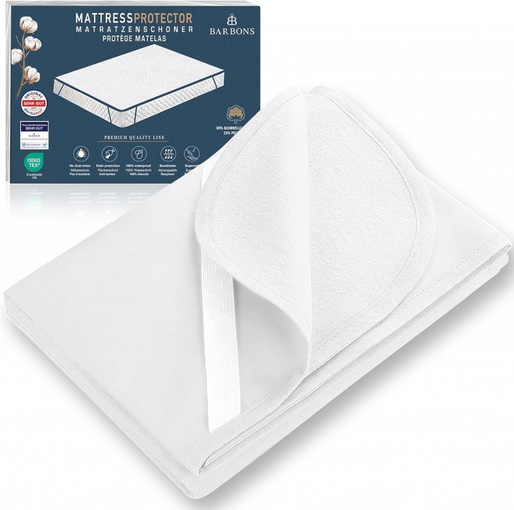 BARBONS Matratzenschoner 180×200 cm – Oeko-TEX Zertifiziert wasserdichte…