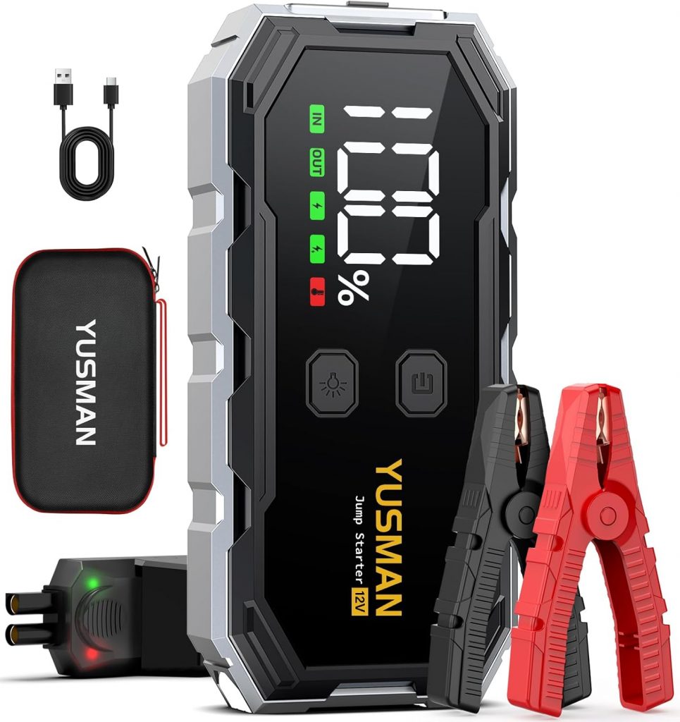 YUSMAN Starthilfe Powerbank für PKW 8000A Autobatterie Booster für alle…