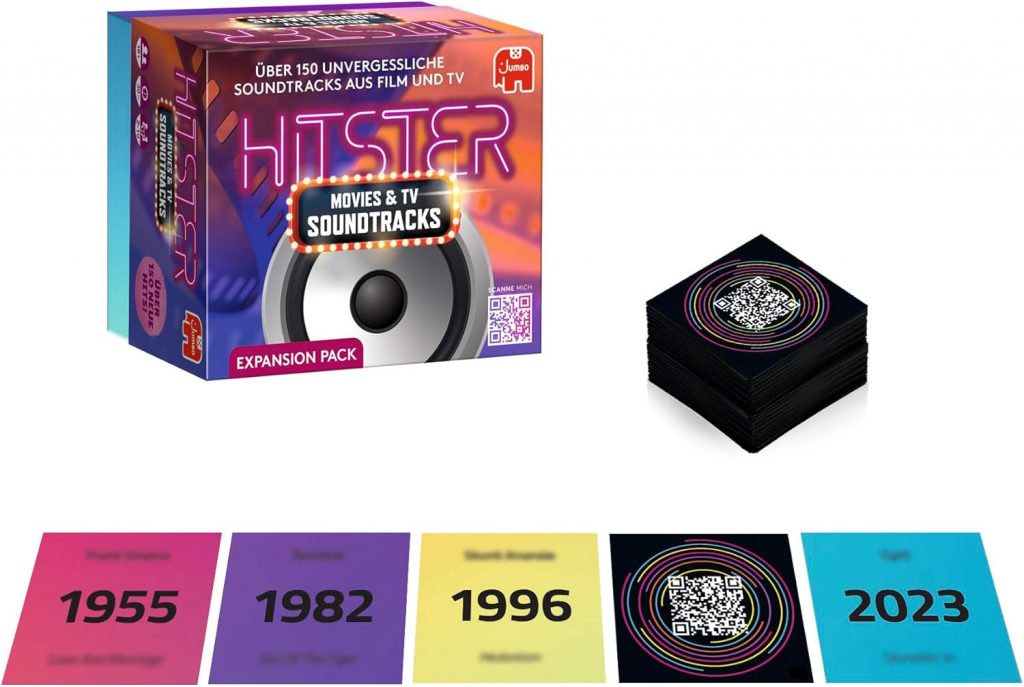 Hitster Film- & Serien-Soundtracks, Deutsche Erweiterung, 154 Musikkarten…