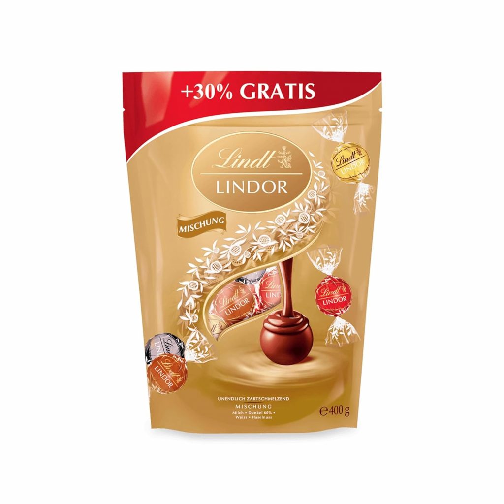 Lindt Schokolade LINDOR Kugeln Mischung 399g Ca. 30 Schokoladen Kugeln…