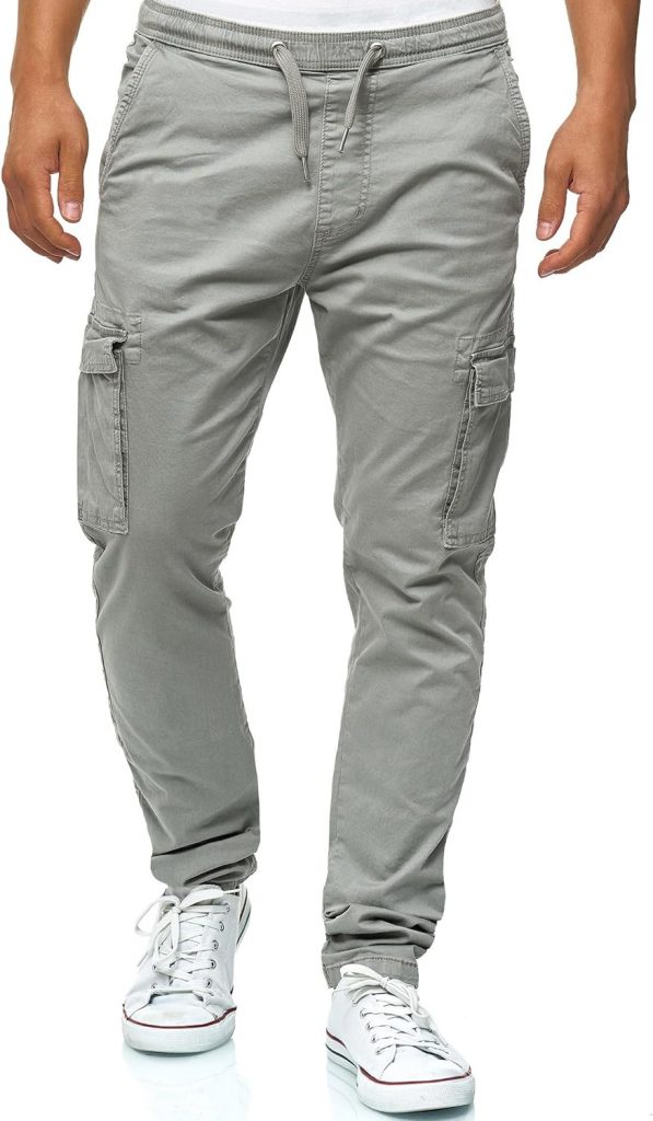 Indicode Herren Broadwick Cargohose aus Baumwolle mit 6 Taschen Cargo Chino f. Männer