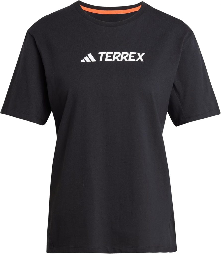 adidas Damen Terrex Classic Logo Shirt, Black, XS