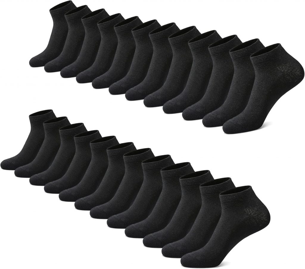 FALARY Sneaker Socken Herren & Damen bio Baumwolle 12 Paar Sneakersocken Kurze…