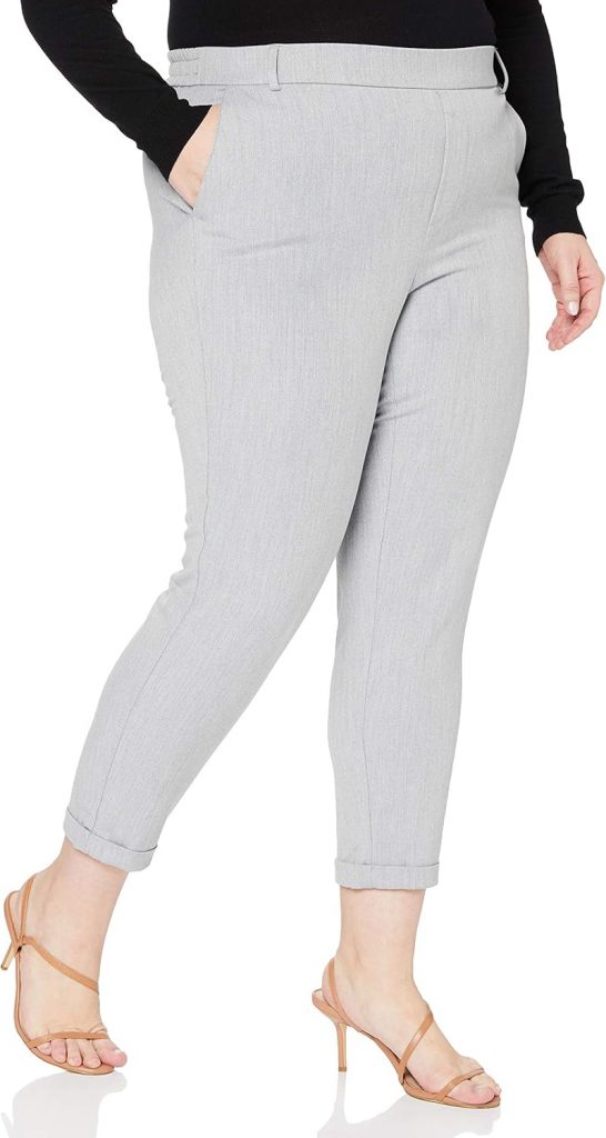 VERO MODA Damen Vmmaya Mr Loose Solid Pant Noos Hose, Light Grey Heather, S/