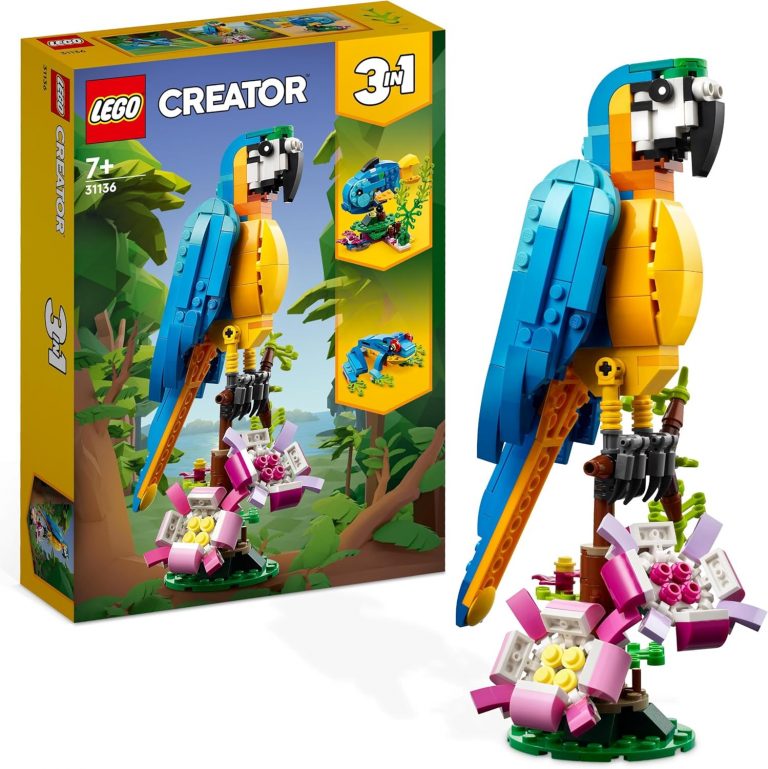 🤴 LEGO Creator 3in1 Exotischer Papagei - Konstruktionsspielzeug mit DREI Tierfiguren - Spielzeug mit Papagei, Fisch und Frosch Minifiguren - Kreatives Geschenk für Mädchen und Jungen ab 7 Jahren 3113616,98€ statt 24,99€ - 33,00 % 🔥🚚 Verkauft durch Amazon und Versand durch Amazon7,125 Bewertungen: 4.8 / 5.0 ⭐️⭐️⭐️⭐️⭐️🛒 zu Amazon https://www.amazon.de/dp/B0BBS2QDNN/?amp%3Btag=preisfehlerheute-21&tag=preisfehlerheute-21