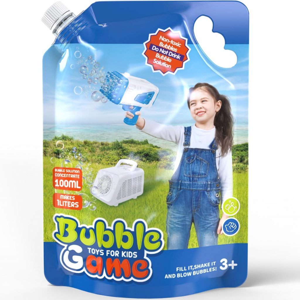 Blubbel 1L Seifenblasenflüssigkeit, Seifenblasen Flüssigkeit Konzentrat für…