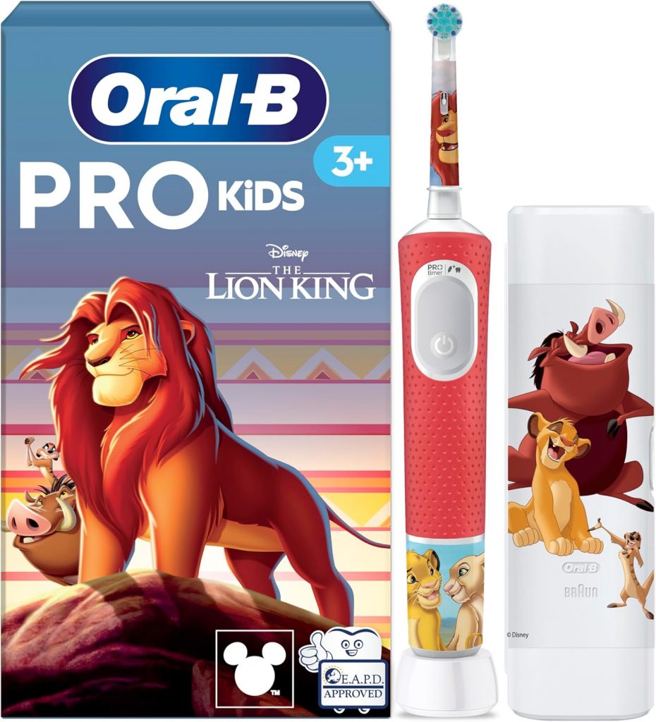 Oral-B Pro Kids König der Löwen Elektrische Zahnbürste für Kinder mit 1…