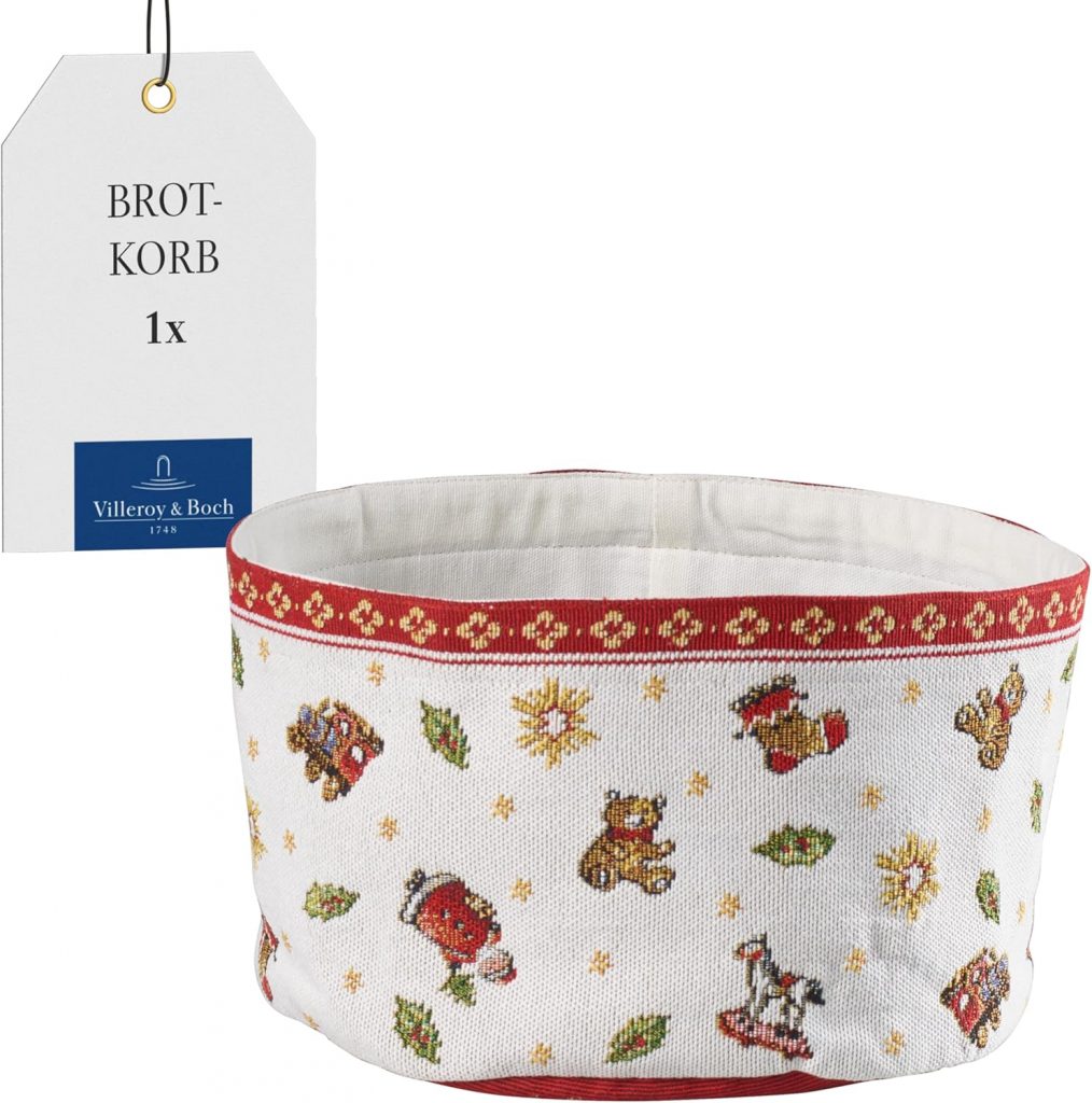 Villeroy & Boch – Toy's Delight Gobelin Brotkorb 24 cm Rot und Weiß…