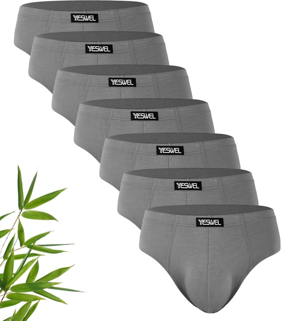 YESWEL Bambus Unterhosen Herren Slip 7er Pack, Atmungsaktive Unterhosen Männer…