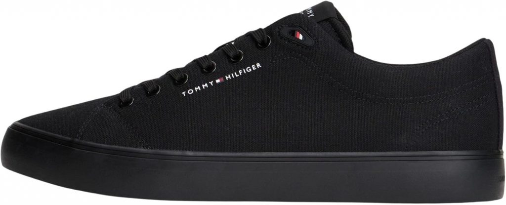 Tommy Hilfiger Herren Low Top Sneaker Harlem Core zum Schnüren, Schwarz (Black)